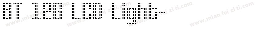 BT 12G LCD Light字体转换